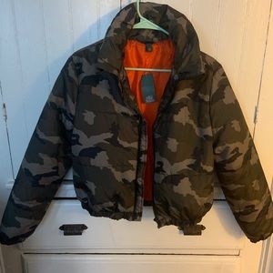 Target Wild Fable Camo Puffer Jacket